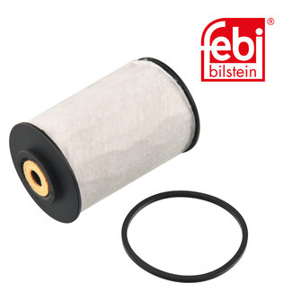 FEBI Bilstein Brandstoffilter met afdichtring - Case IH, Claas, Deutz-Fahr, Fendt, John Deere, Lamborghini Trattori, Liebherr, Massey Ferguson, Mercedes-Benz, New Holland, Same, Steyr, Steyr, Valtra