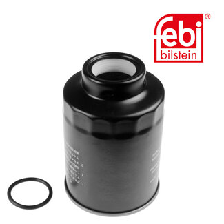 FEBI Bilstein Fuel Filter with seal ring - Caterpillar, Komatsu Ltd., Yanmar