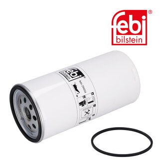 FEBI Bilstein Fuel Filter with seal ring - Case IH, Caterpillar, Claas, Deutz-Fahr, Liebherr