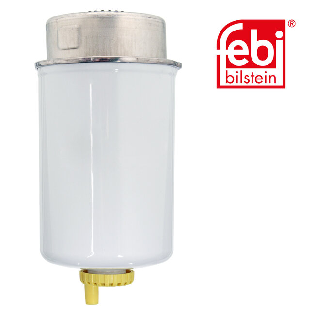 FEBI Bilstein Brandstoffilter - JCB Landpower - 101649, 333/W5100 | Buitendiameter: 79 mm | Filter type: leidingfilter | Filter type: met wateraftapkraan | Hoogte: 179 mm