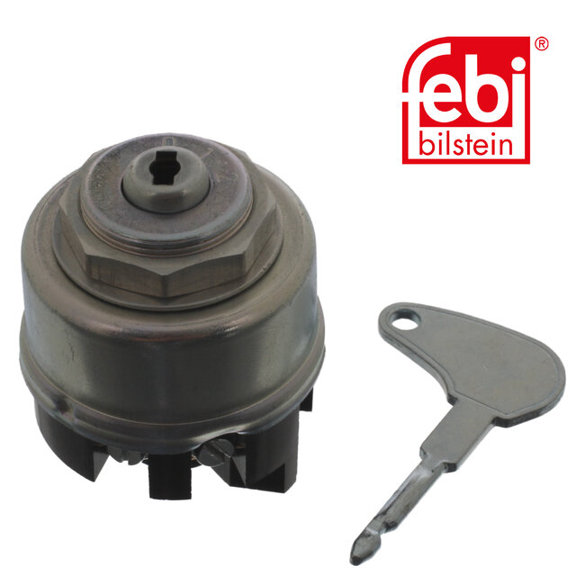 FEBI Bilstein Contactslot met sleutel - Case IH, Claas, Fendt, John Deere, Liebherr, Massey Ferguson - 38032, 0006820250, 0006822500, 3163023R1, 3169612M1, 38032, 6060189, 6061993, 6820250, 7001876, F024900020060, Z32296, Z38789 | Aansluiting / Klem: Schroefaansluiting