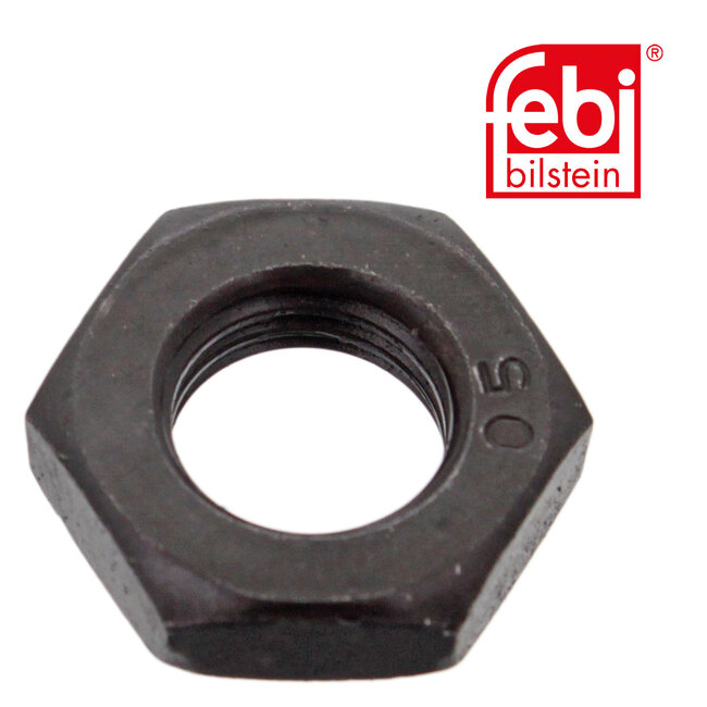 FEBI Bilstein Contramoer voor kepstelbout - 06638 | DIN - ISO: 936 | Aangrijpingspunt voor schroeven en moeren: buitenzeskant | Binnendraad: M8 x 1 | Kwaliteitsgraad: 8