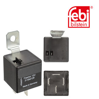 FEBI Bilstein Turn Indicator Relay - Case IH, Caterpillar, Claas, Fendt, John Deere, Jungheinrich, Kubota, Liebherr, Linde, Massey Ferguson, Steyr