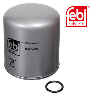 FEBI Bilstein Air Dryer Cartridge with sealing ring and oil separator - Case IH, Fendt, JCB Landpower, John Deere, Liebherr, New Holland, Steyr, Steyr