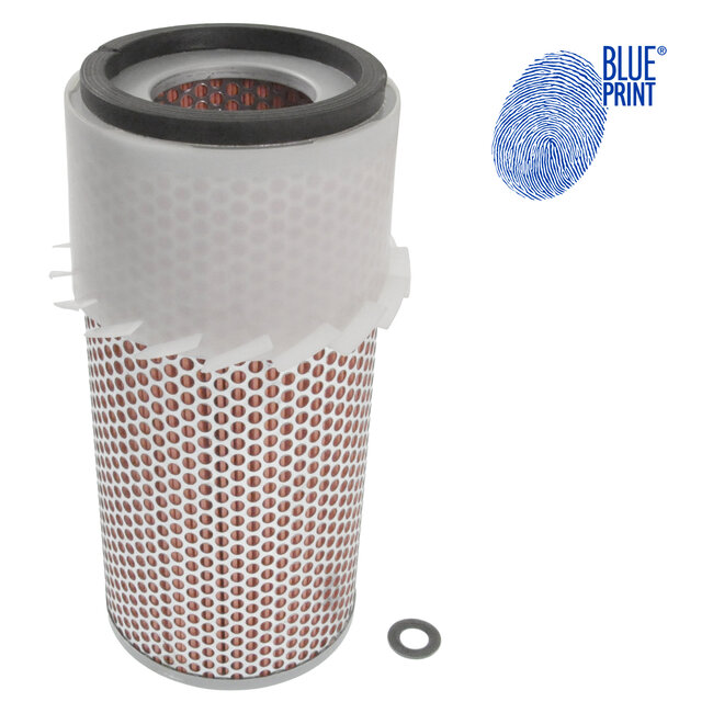 Air Filter with gasket - Case IH, Caterpillar, Claas, HITACHI, Komatsu Ltd., Kubota, Massey Ferguson - 1024947, 1024947M91, 1043326M91, 1088215, 1088215M91, 1088216M91, 188215, 188215M91, 26510093, 26510126, 2863093, 2863093M1, 3438718M1, 721569M91, 15000