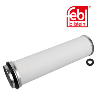 FEBI Bilstein Luchtfilter met pakking - AGCO, BOMAG, Case IH, Claas, Deutz AG, Fahr, Fendt, John Deere, Komatsu Ltd., Liebherr, Linde, Mercedes-Benz, New Holland, Valtra