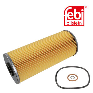 FEBI Bilstein Oil Filter with seal rings - Case IH, Claas, Liebherr, Mercedes-Benz