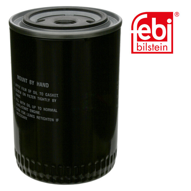 FEBI Bilstein Oil Filter - BOMAG, Case IH, Caterpillar, Claas, Deutz-Fahr, Fendt, John Deere, Komatsu Ltd., Kubota, Lamborghini Trattori, Liebherr, Linde, Massey Ferguson, Renault, Same, Steyr, Steyr, Still - 0005721190, 0005721191, 0009830624, 0009830624V, 068115561,