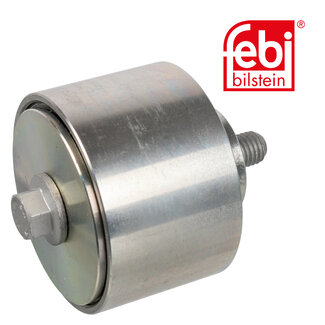 FEBI Bilstein Idler Pulley for auxiliary belt, with bolt - Case IH, Deutz-Fahr, New Holland