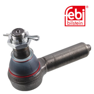 FEBI Bilstein Tie Rod / Drag Link End with castle nut and cotter pin - Case IH, JCB Landpower, Liebherr