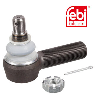 FEBI Bilstein Tie Rod / Drag Link End with castle nut and cotter pin - Case IH, Claas, Steyr