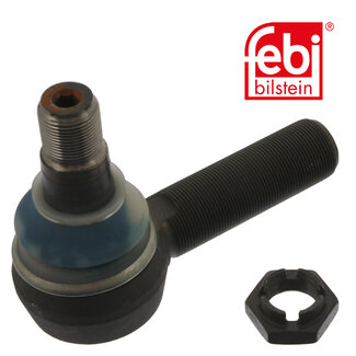 FEBI Bilstein Tie Rod / Drag Link End with nut - Case IH, Deutz-Fahr, JCB Landpower, Liebherr