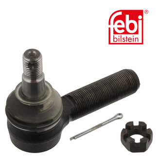 FEBI Bilstein Drag Link End with castle nut and cotter pin - Massey Ferguson -Massey Ferguson