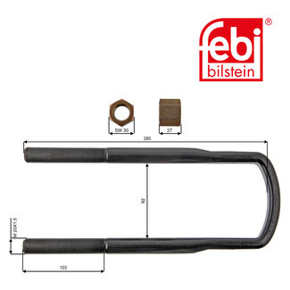 FEBI Bilstein Veerbeugel met moeren
