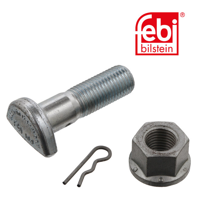 Cup Head Bolt with wheel nut and cotter