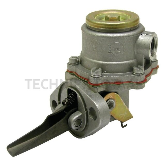 GRANIT Membran-Förderpumpe - 3802680, 6005027558, 6005007513, F278201710400 | Ausführung: 2 Bohrungen, Lochabstand = 53 mm, Flansch bis Ende Hebel = 52 mm | passend für: Renault