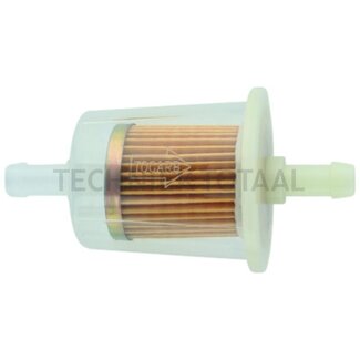 Fuel filter 10,5 mm, height 100 mm, connection 2x straight
