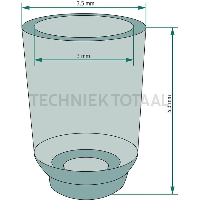 GRANIT Filterglas - 5679947, 2459999002 | Afmetingen: Ø: 29/35 mm | Hoogte: 52 mm