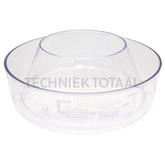 Filterglas Außen-Ø 266,7 mm, Innen-Ø oben 141,2 mm, Höhe 101,6 mm