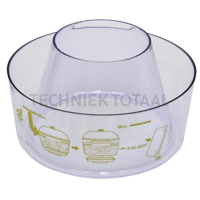 GRANIT Filter glass - 5679989, P020227, 1508881M1, F345200091030 | To fit as pre-filter: 5679967, 5679958 | Dimensions: Ø bottom: 90, Ø top: 170 mm