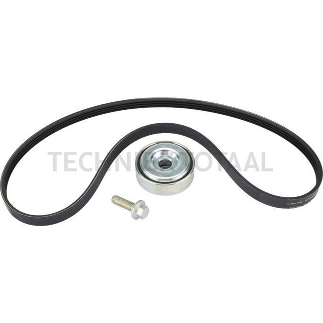 GRANIT Multiriem-set - 11405911, 87710661 + 87803152, 87803152 | Uitvoering: voor airconditioning | Bestaat uit: Riem, riemspanner | Lengte riem: 990 mm | Ribben: 4 n