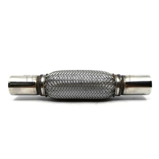 GRANIT Flexibel Auspuffstück Ø 45 / 74 mm, 230 mm, Anschlussrohr beide Seiten