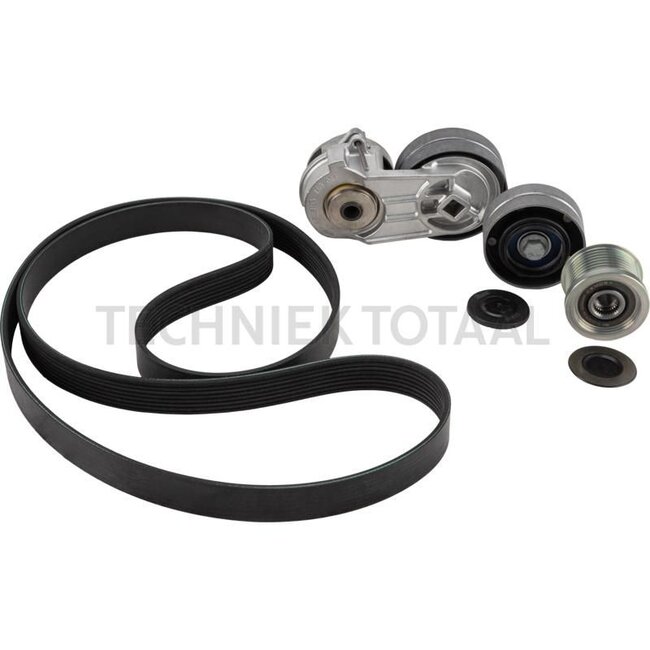 Riemen-Kit 1908 mm, 8 Rippen, ohne Klimaanlage und Druckluftanlage | L203306, AL181832, AL201362, AL166836