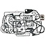 GRANIT Carterpakkingset onder Case IH 474-884, Serie 32-4240, Hydro 84