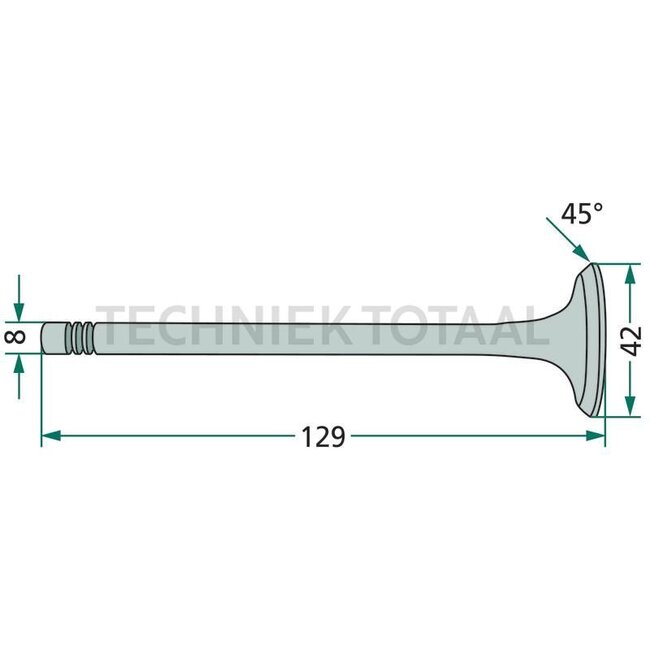 GRANIT Uitlaatklep IHC 5120-5250, MX 100-170 | 4895188, J920868