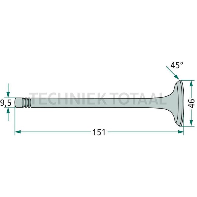 GRANIT Uitlaatklep IHC 7110-7250, MX 180-270 | J921444