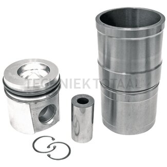 GRANIT Kolbensatz kpl. 3 Ringe, Ø 114 mm, Bolzen Ø 45 mm, Brennraum 66,5 mm, Laufbuchse mit 6 mm Wandung, Brennraumtiefe 21,5 mm, Feuerring 1 mm