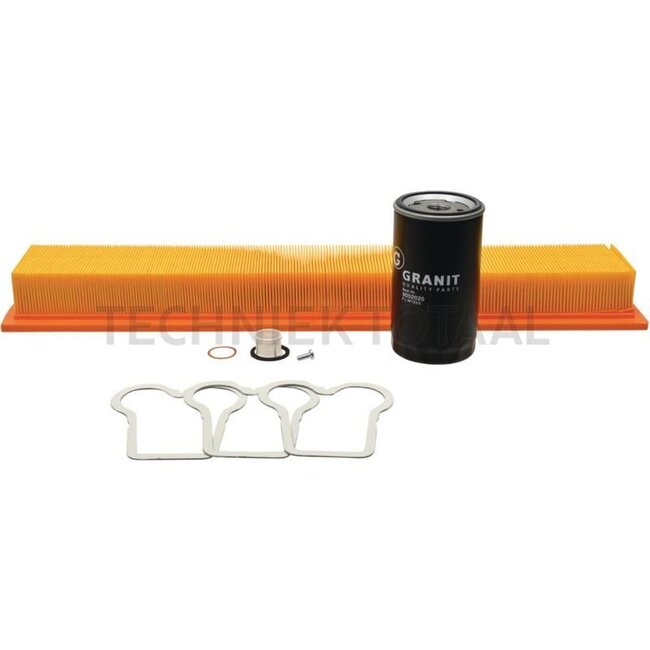GRANIT Maintenance kit To fit Fendt 300 LS/LSA - 38003166 | To fit: Fendt | To fit type: Farmer 307 | Operating hours: 1500, 2500, 3500, 4500, 5500, 6500, 7500, 8500, 9500 | Chassis: 175/01001 - 99999 | Set consisting of: 1x cab filter, 1x feed pump repair set,