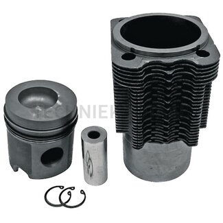 GRANIT Piston set complete 3 rings, Ø 102 mm, gudgeon pin Ø 35 x 80 mm, combustion chamber Ø 56 mm, combustion chamber depth 16.6 mm, with coolant channel, slot size 1 - 1.2 mm