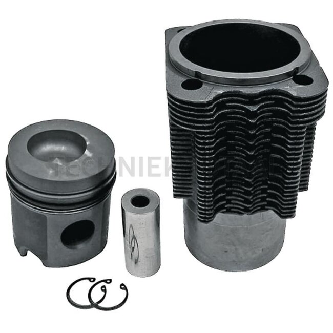 GRANIT Piston set complete 3 rings, Ø 102 mm, gudgeon pin Ø 35 x 80 mm, combustion chamber Ø 56 mm, combustion chamber depth 16.6 mm, with coolant channel, slot size 1 - 1.2 mm - 38004234, 02929981, 02925625, 02929973, 200308, 4157748, 04157748 | Dimensions: 3 r