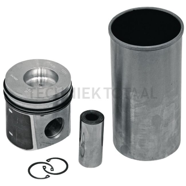 GRANIT Piston set complete 3 rings, Ø 94 mm, gudgeon pin Ø 34 x 78 mm, combustion chamber Ø 49.5 mm, combustion chamber depth 18.2 mm, dry liner - 38004516, 94900960, 89447 | Dimensions: 3 rings, Ø 94 mm, gudgeon pin Ø 34 x 78 mm, combustion chamber Ø 49.5 mm, c