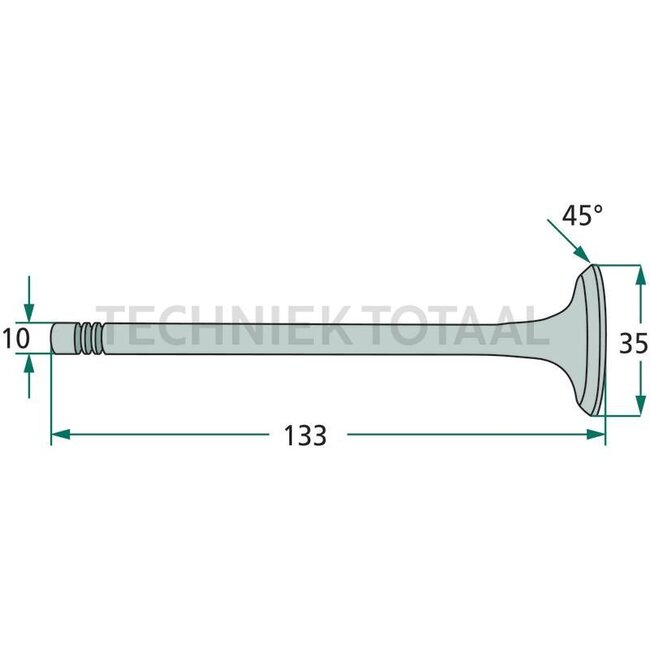 GRANIT Outlet valve Deutz-Fahr engine F1L612-F4L612, F2L712-F4L712 | 3371664