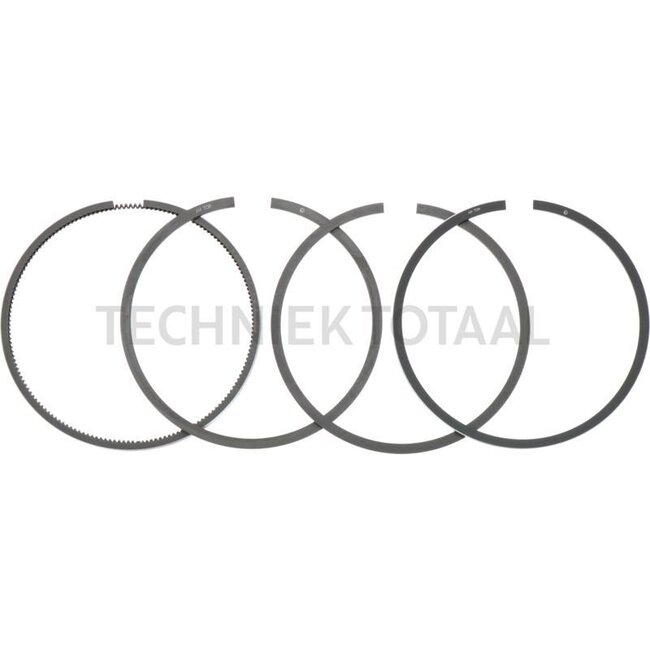 GRANIT Kolbenringsatz 4 Ringe, Ø 102 mm, 3 mm (Trapezring) / 2,5 mm / 2,5 mm / 5 mm - 38004829, 2235561, 4152185, 04152185, 8-174600-10, 08-174600-10, 02235561 | Abmessung: 4 Ringe, Ø 102 mm, 3 mm (Trapezring) / 2,5 mm / 2,5 mm / 5 mm | Menke-Nr.: 59629