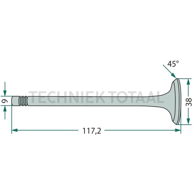 GRANIT Exhaust valve - 38006047, 0011330310, 7701022884, F285200210200