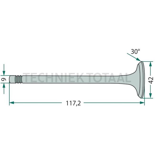 GRANIT Inlaatklep motor MWM Renault 103-52 - 155-54 | 7701019251