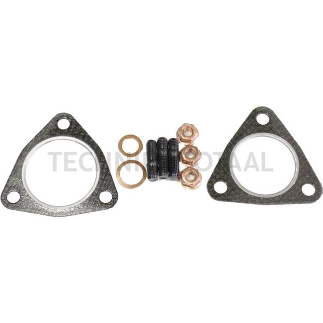 GRANIT Aanbouwset - 38006240, F170200091010, 53149886417 | Bestaat uit: 1x afdichting turbine-uitgang, 1x afdichting olietoevoer, 2x koperen ring, 3x verkoperde moeren, 3x tapeind