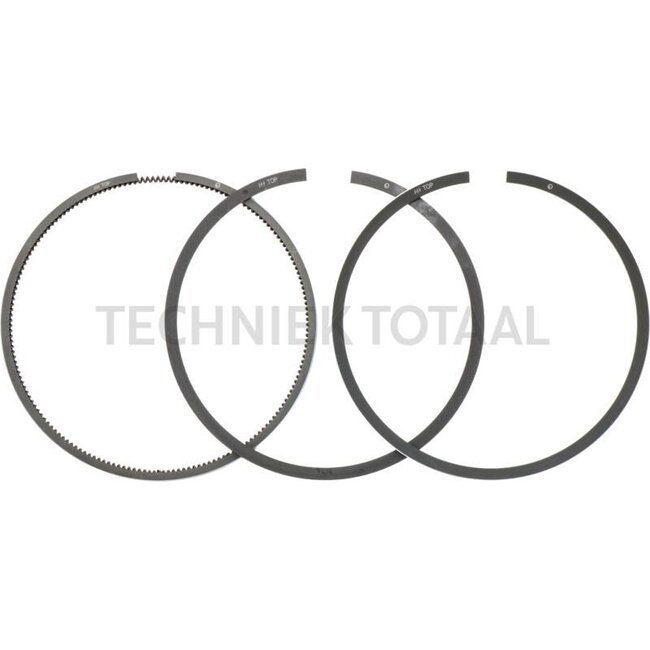 GRANIT Piston ring set 3 rings, Ø 105 mm, 3 mm (trapezoid ring) / 2 mm / 4 mm - 38006356, 130100030708, 130100030715, F199204310030, F199204310020, F385200310260 | Dimensions: 3 rings, Ø 105 mm, 3 mm (trapezoidal ring) / 2 mm / 4 mm
