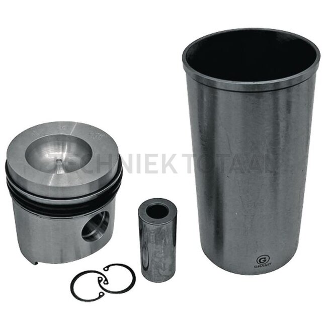 GRANIT Piston set complete 4 rings, Ø 105 mm, gudgeon pin Ø 35 x 82 mm, combustion chamber Ø 62 mm, combustion chamber depth 20.25 mm, dry liner - 38006388, 7701032472, 7701023376 | Dimensions: 4 rings, Ø 105 mm, Gudgeon pin Ø 35 x 82 mm, Combustion chamber Ø 62