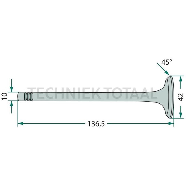 GRANIT Uitlaatklep Fendt motor MAN D 0824, D 0826 | F824200410130