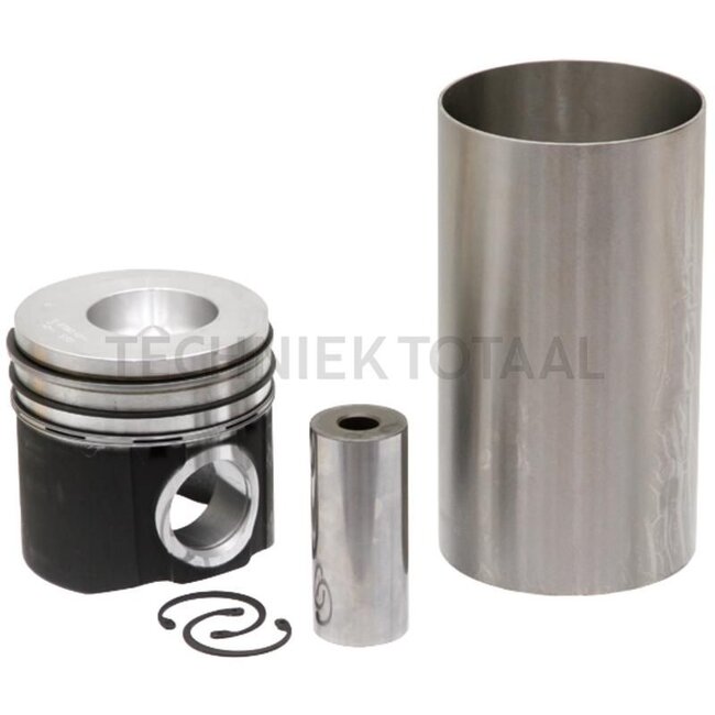 GRANIT Kolbensatz kpl. 3 Ringe, Ø 111,76 mm, Bolzen Ø 41,35 x 94,5 mm, Bernnraum Ø 56,3 mm, Brennraumtiefe 22,3 mm, für Turbomotor, Trockene Laufbuchse - 38007277, 87802364 + 83998292 | Abmessung: 3 Ringe, Ø 110,4 mm, Bolzen Ø 41,35 x 94,5 mm, Bernnraum Ø 56,3 m