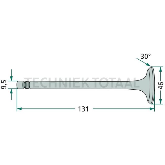 GRANIT Inlet valve 2 grooves John Deere Engine 4239-4276, Series 11-4050 | R89219, R51735