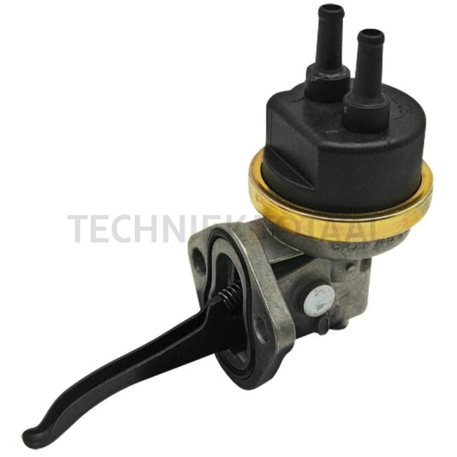 GRANIT Membran-Förderpumpe - 38012303, 6005013076, 400001, RE61260 | Ausführung: 2 Bohrungen, Lochabstand = 44 mm, Flansch bis Ende Hebel = 77 mm