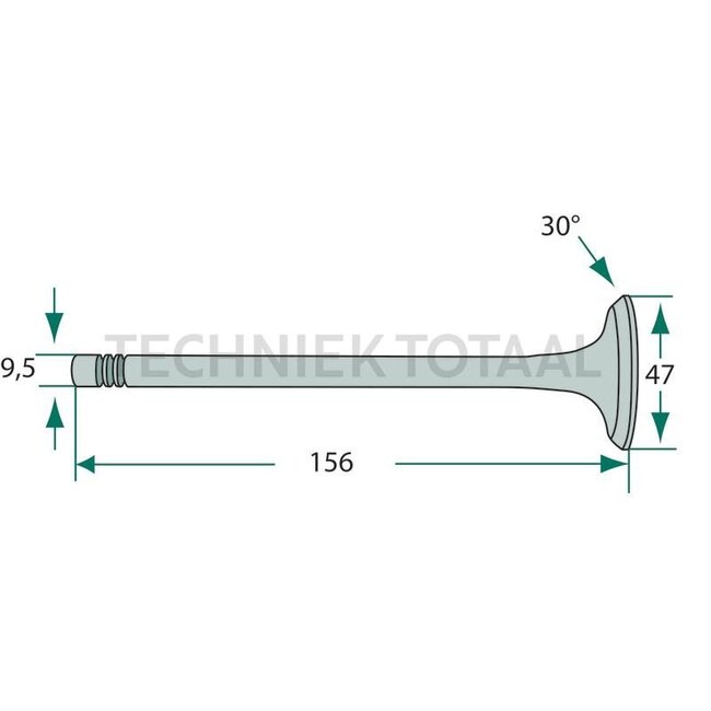 GRANIT Uitlaatklep John Deere | R504061, R84619