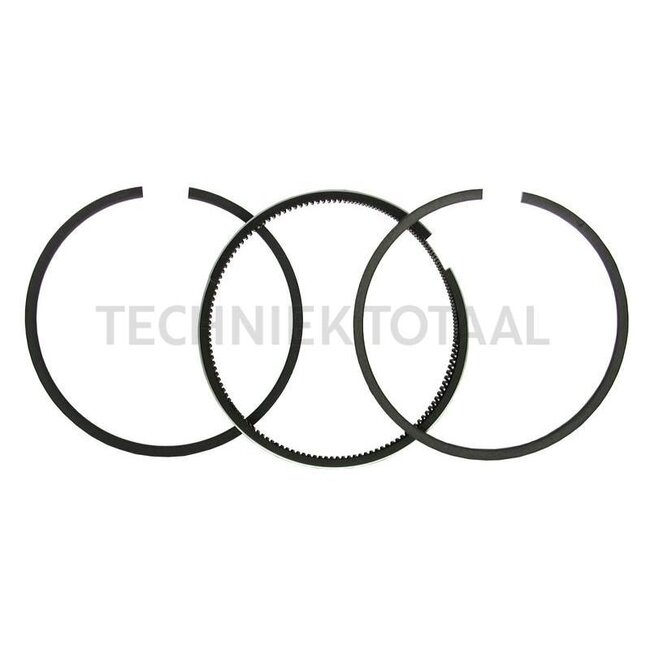 GRANIT Piston ring set 3 rings, Ø 102 mm, 3 mm (trapezoid ring) / 2.4 mm / 5 mm - 38012693, AR55759, 8-181800-00, 08-181800-00 | Dimensions: 3 rings, Ø 102 mm, 3 mm (trapezoidal ring) / 2.4 mm / 5 mm