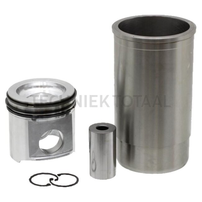 GRANIT Piston set complete 3 rings, Ø 106.5 mm, gudgeon pin Ø 41.2 x 77 mm, combustion chamber Ø 78 mm, combustion chamber depth 15 mm - 38012856, RE516227, RE530616