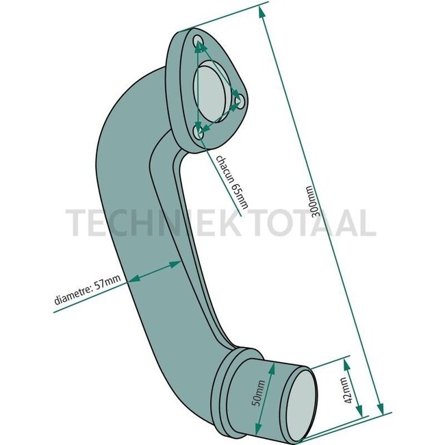 GRANIT Uitlaatspruitstuk - 38014021, 3300939M2